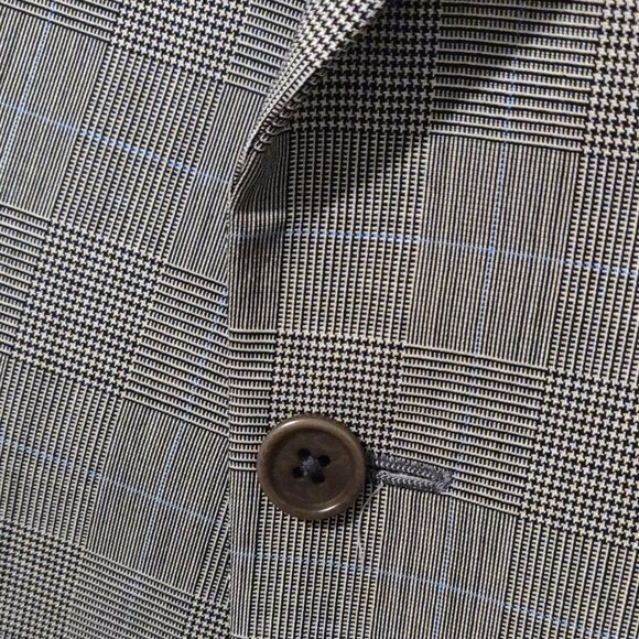 Brooks Brothers Grey Glen Check Plaid Wool 2 Piece Suit Men's 40S - Picture 9 of 13